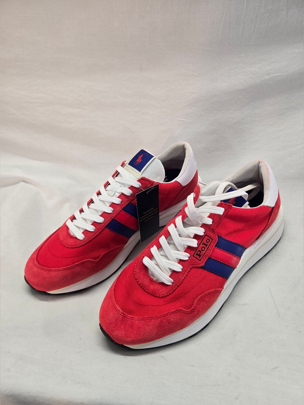 Polo Ralph Lauren Men's 12 Athletic Sneakers Suede Leather Shoes TRAIN 89 New